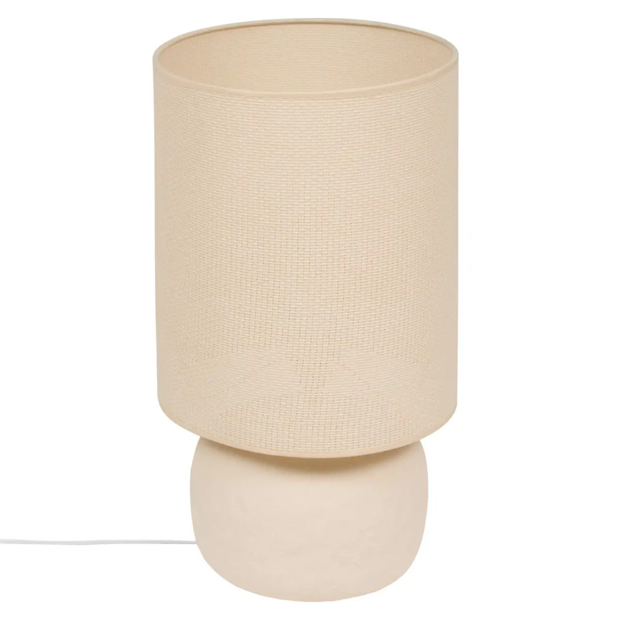 Lampe Obine cylindrique H.56cm beige