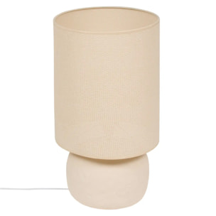 Lampe Obine cylindrique H.56cm beige