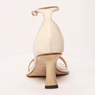 Sandalias con tacón S3193 NAPPA CREAM/ ALBANA color Cream