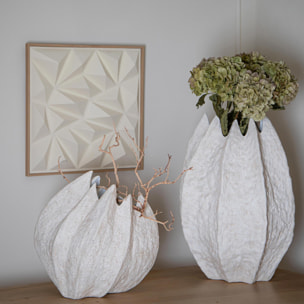 Vaso con righe materiche - 45xH42,5x31,5cm - Pezzi 1 - Bianchi Dino SpA