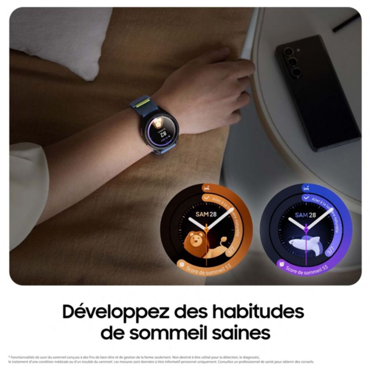 Montre connectée SAMSUNG Galaxy Watch6 Classic 4G Argent 47mm