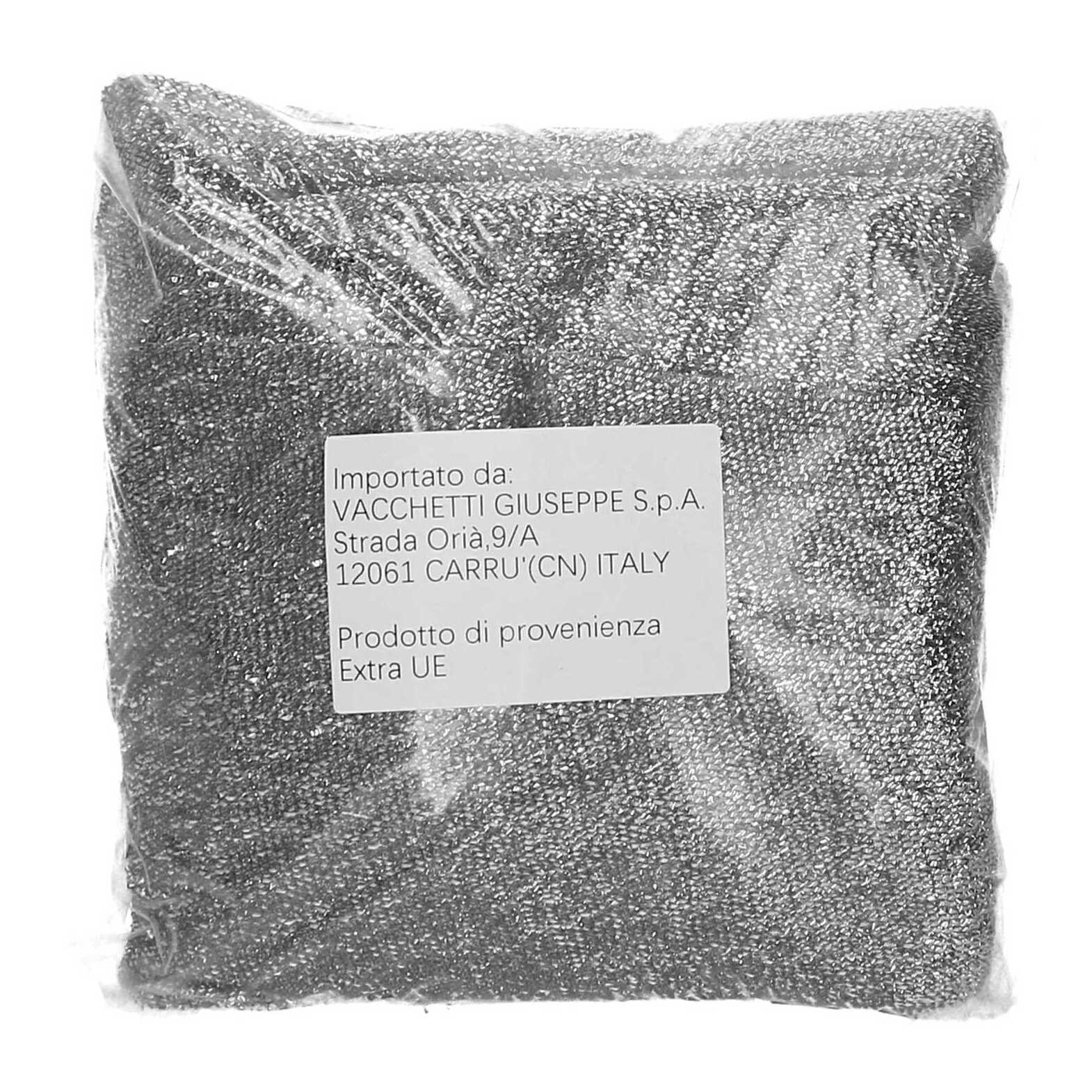 Palla gonfiabile di tessuto effetto glitter argento cm ø60h60