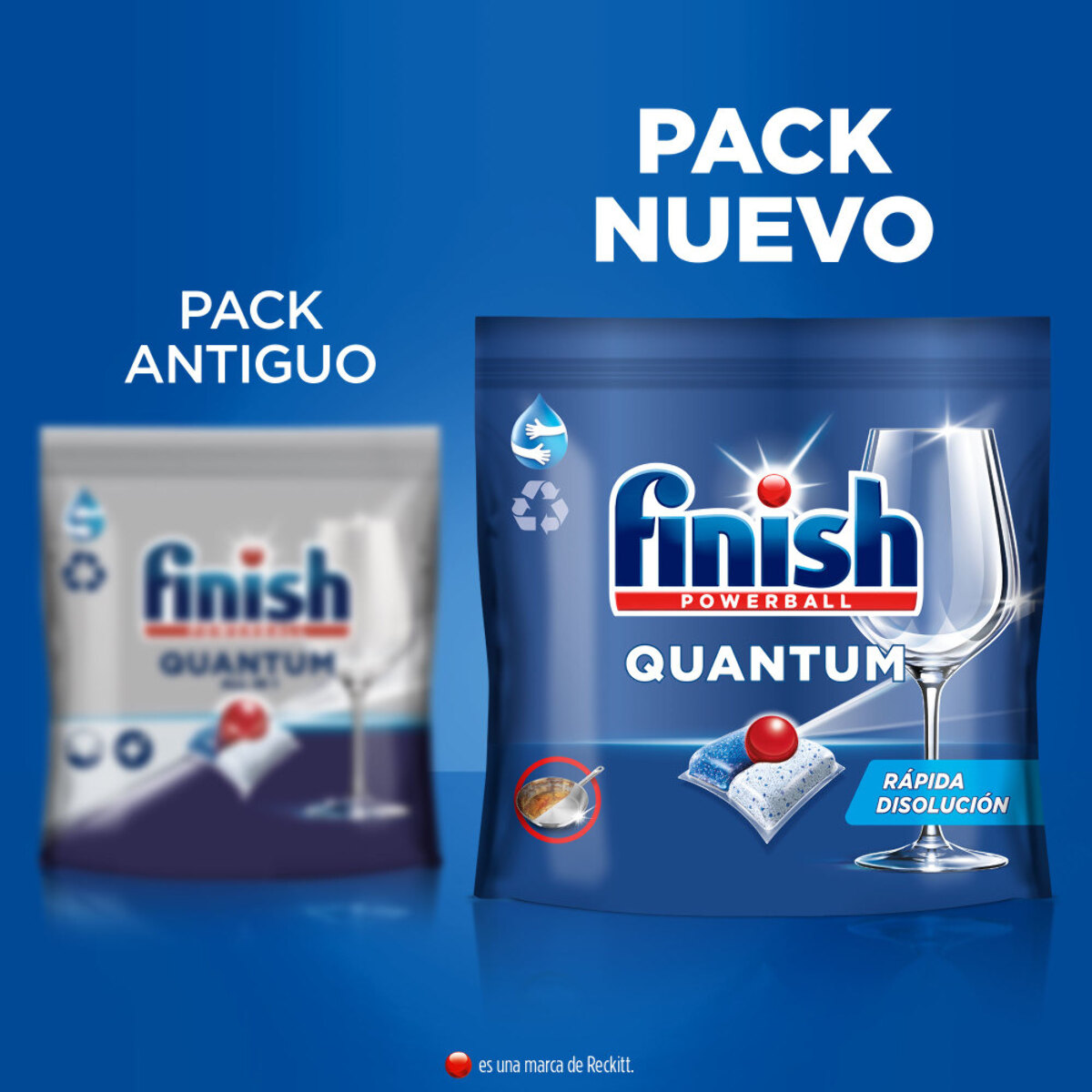 Finish Powerball Quantum, 270 Pastillas para Lavavajillas, Limpieza y Brillo Potentes (Formato 3x90 Uds)