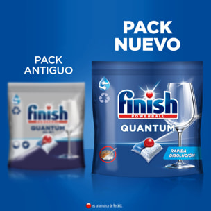 Finish Powerball Quantum, 270 Pastillas para Lavavajillas, Limpieza y Brillo Potentes (Formato 3x90 Uds)