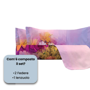 PARURE LETTO SOGNI D'AUTORE, Stampa Digitale, 100% Cotone - 45