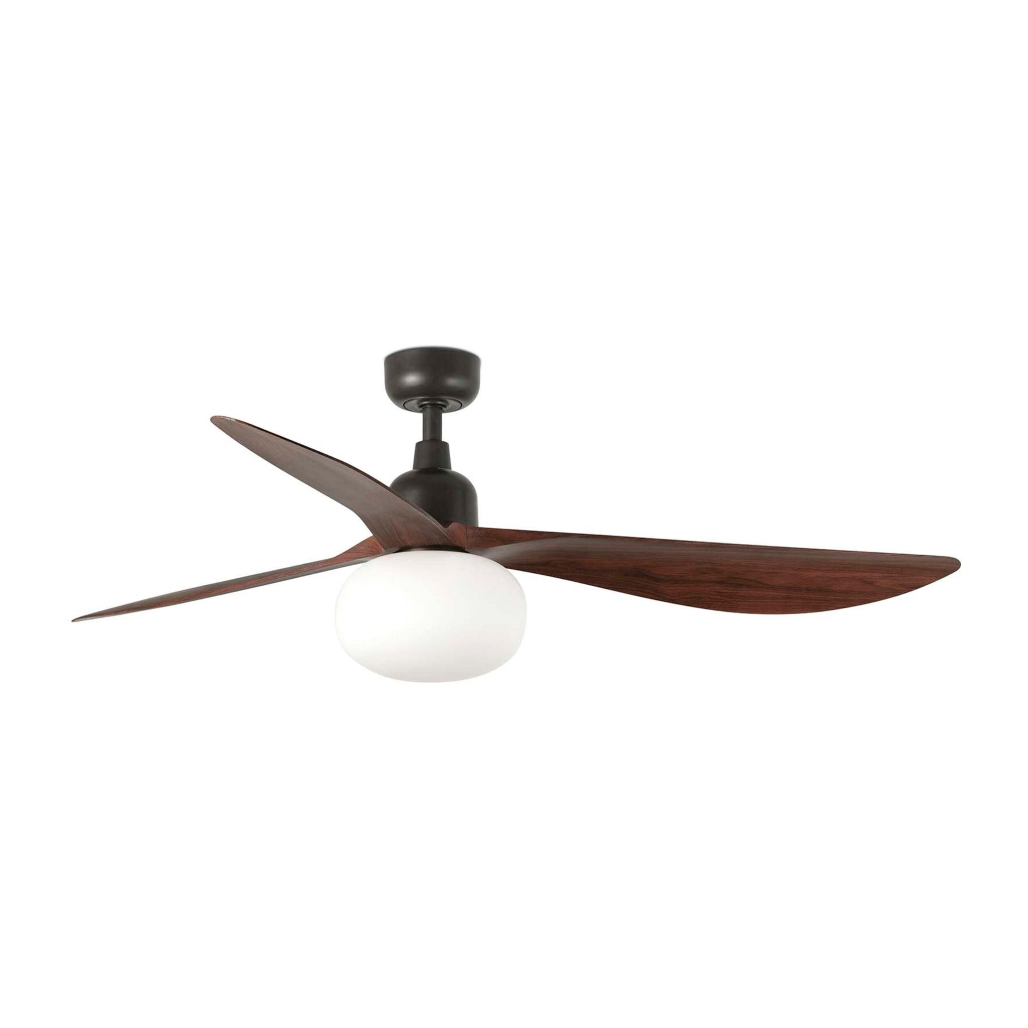 OUTWOOD L Ventilatore a soffitto  marrone/noce IP44 1X27