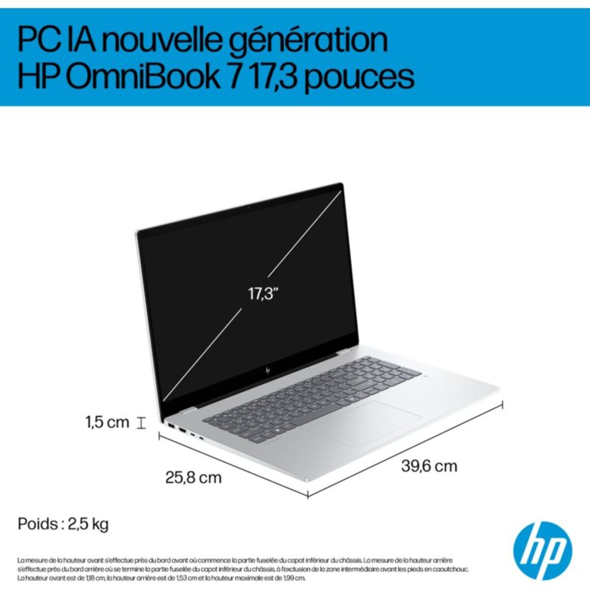 Ordinateur portable HP OmniBook 7 17-dc0003nf Copilot+PC