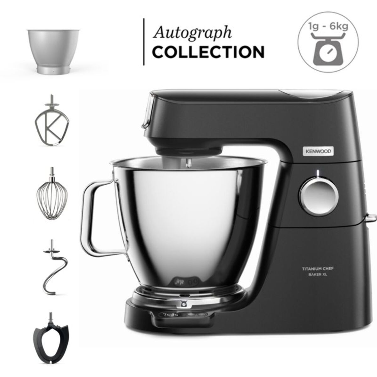 Robot pâtissier KENWOOD Titanium ChefBaker Autograph KVL85.004BK