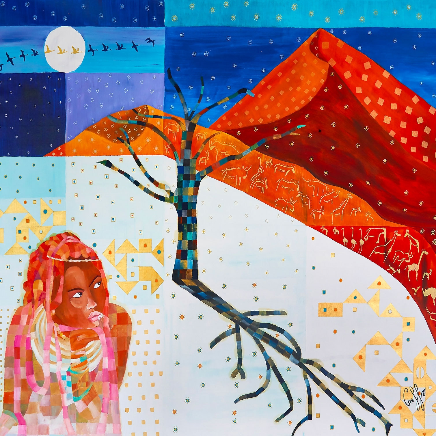 Tableau voyage en namibie Tableau plexiglas