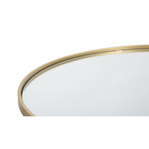 TAVOLINETTO DA CAFFE' GLAM GOLD/MIRROR CHARME1921 DORATO