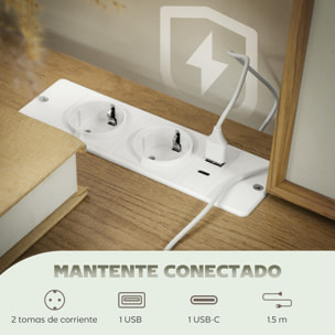 Cómoda con 8 Cajones Tapizado en Borreguito Cajonera de Tela con Estación de Carga Puerto USB Tipo-C y Estructura de Acero Cómoda para Dormitorio Pasillo Gris