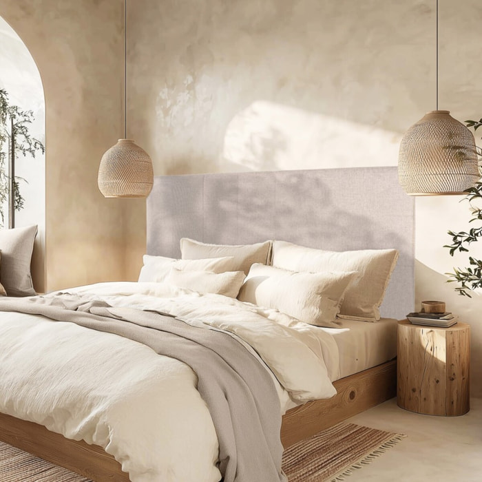 ARTHUR - Tête de lit rembourrée pour lits 160/180cm couleur grise