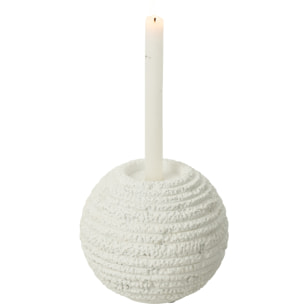 J-Line chandelier Creta Rond - ciment - blanc - large