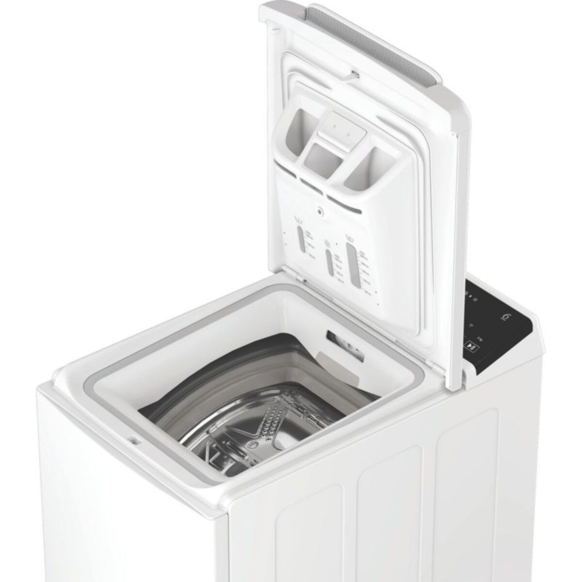 Lave linge top WHIRLPOOL TW621CSILENCEFR - 6 kg - 1200 tr/min - Classe A - Moteur induction - Connecté WiFi