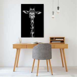 Tableau girafe haute en portrait Toile imprimée