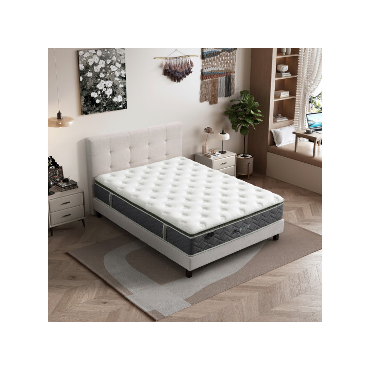 Matelas hybride 180 x 200 cm ressorts ensachés – SONGE