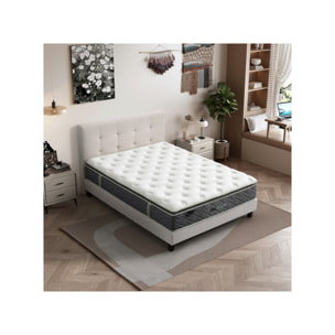 Matelas hybride 180 x 200 cm ressorts ensachés – SONGE