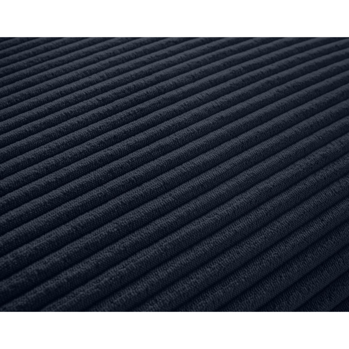 Garance - module d'assise méridienne droit - en velours côtelé - Bleu nuit