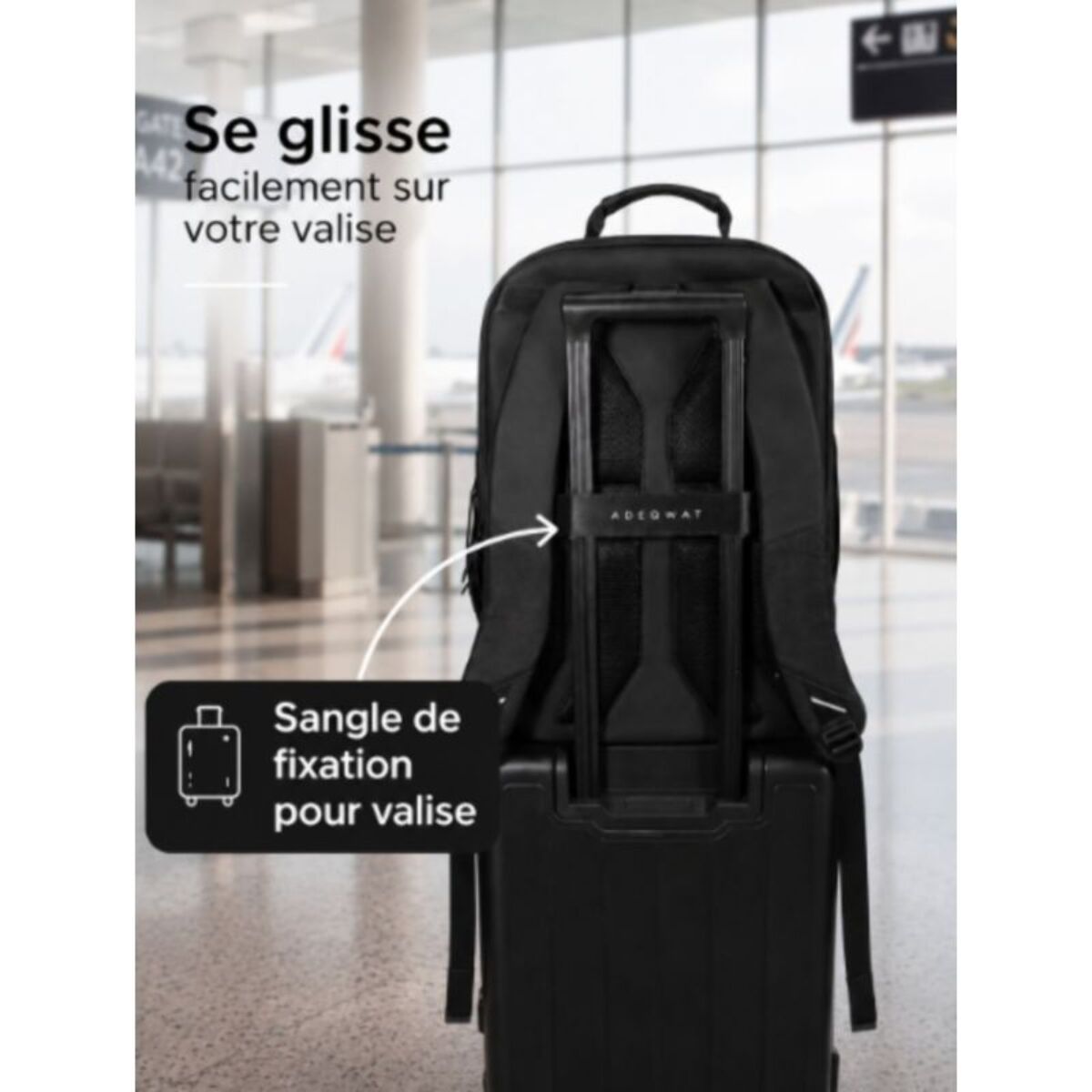 Sac à dos ADEQWAT Voyage 48H Jusqu'à 17''