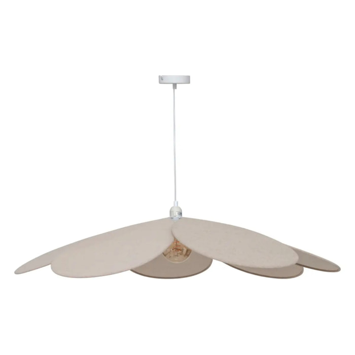 Suspension pétales "Naya" beige D100cm
