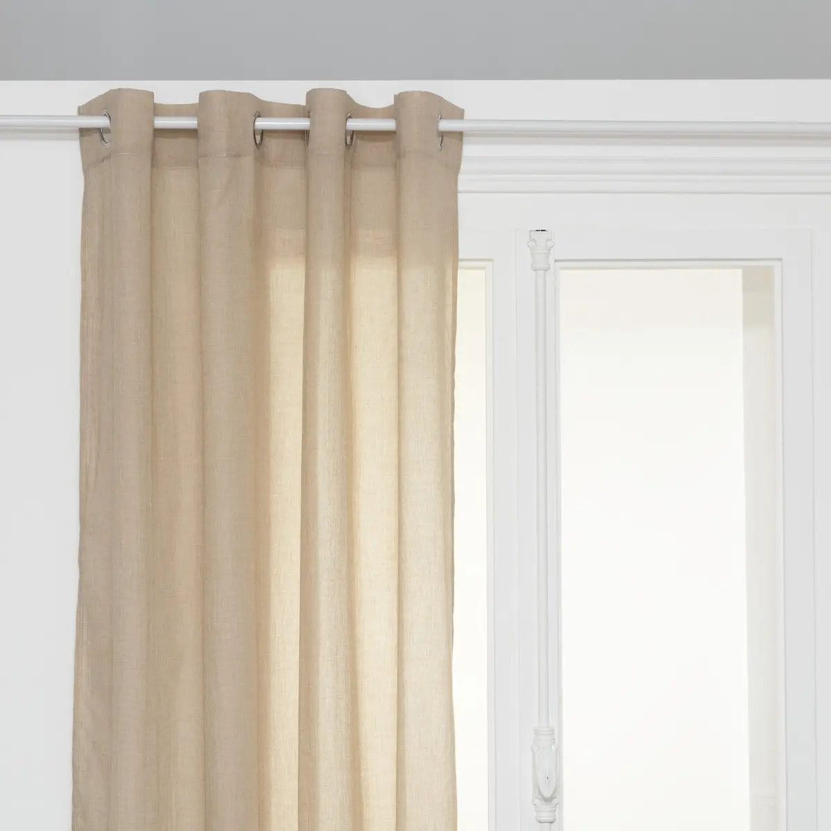 Voilage "Paxta" 135x240cm beige lin