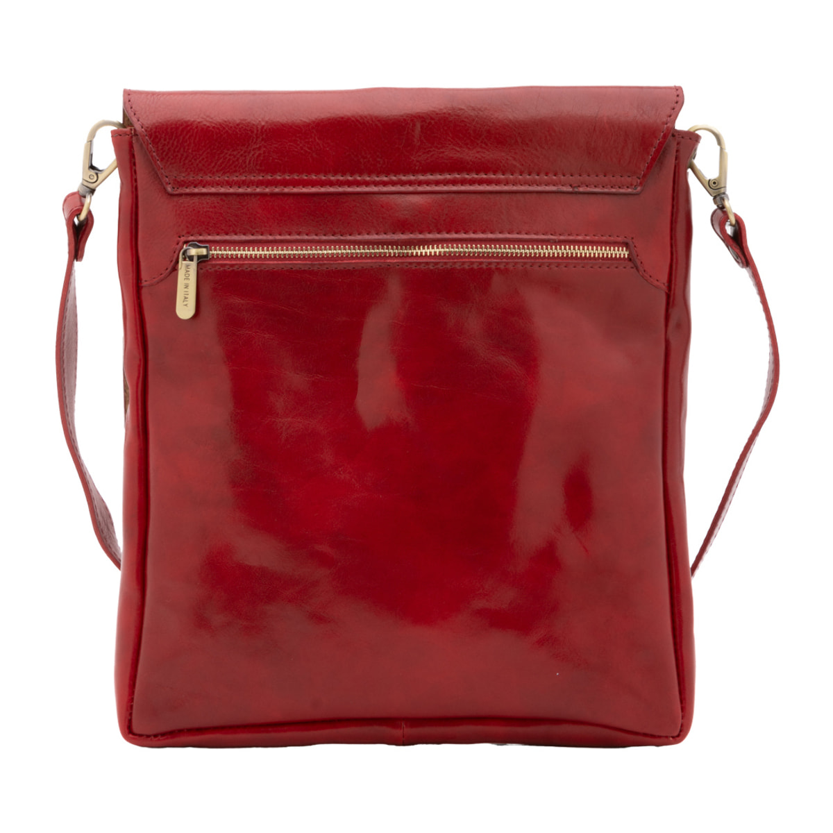 Borsa a tracolla  da uomo In Vera pelle Made in Italy 31x35x4 cm