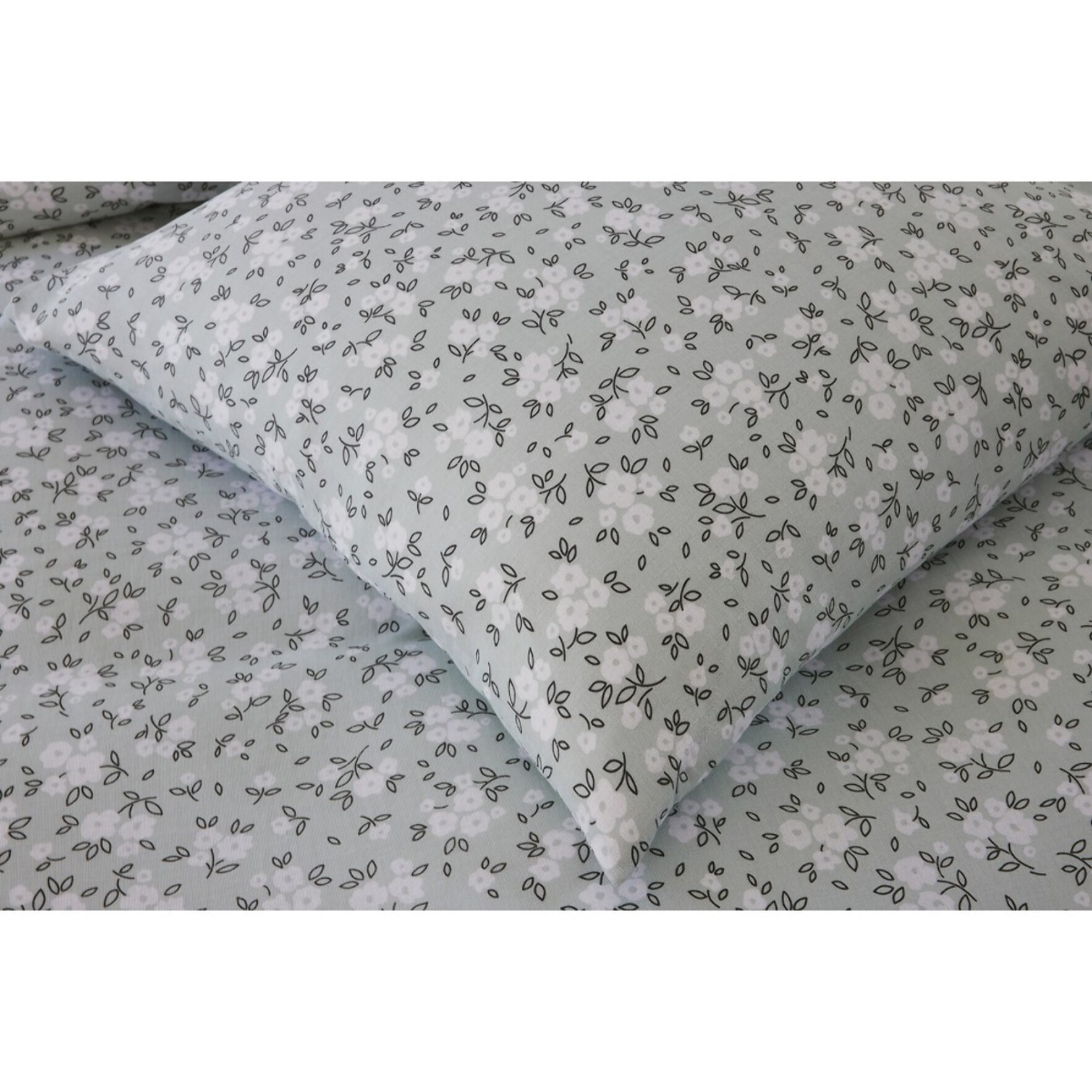 Parure housse de couette 100% gaze de coton imprimé edana