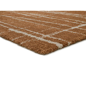VENUS Alfombra abstracta con tonos suaves cobrizos, varias medidas disponibles.