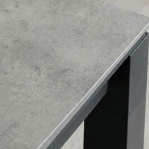 Ensemble table et chaises de jardin  - gris - CARMAPLES XL