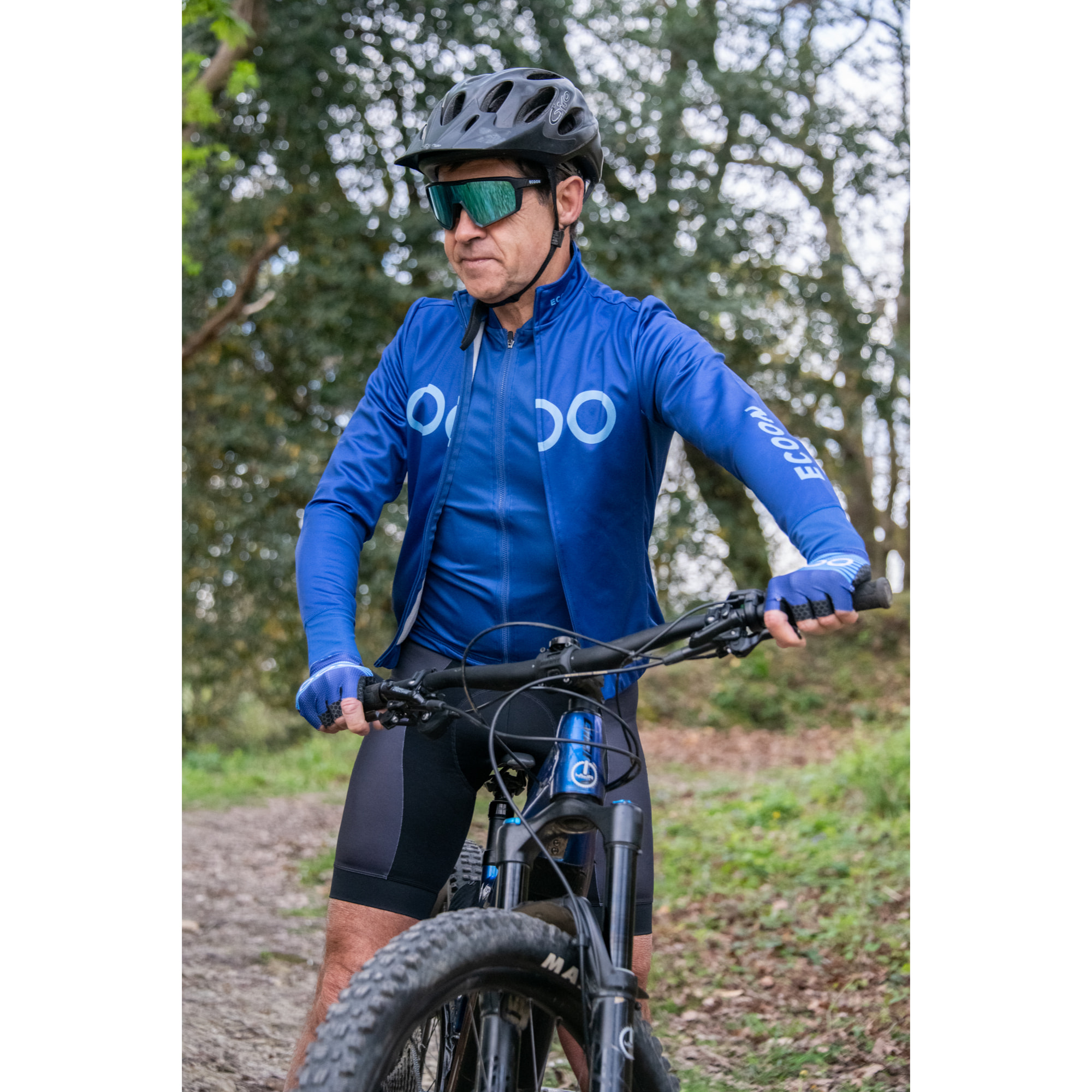 Guanti da ciclismo ECOON Alpe in blu