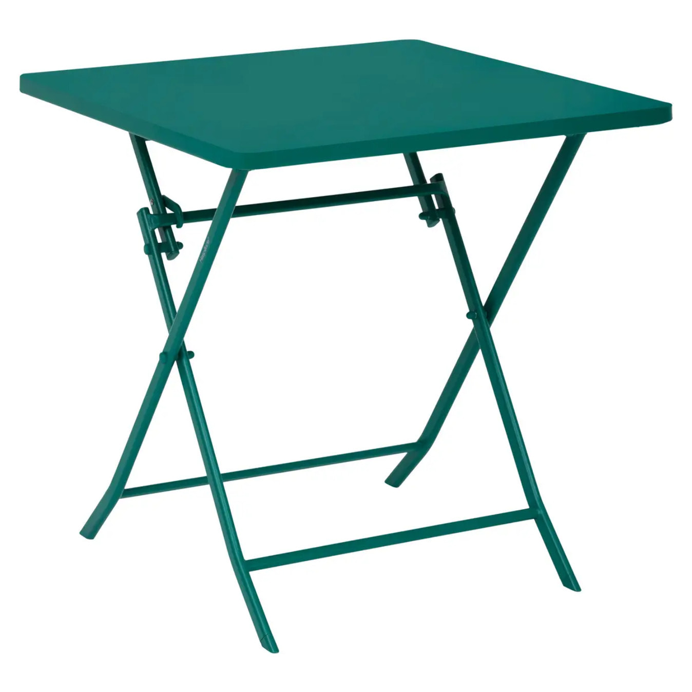 Table de jardin 2 places Greensboro pliable 70x70cm vert opale