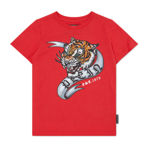 PHILIPP PLEIN T-Shirt Round Neck Ss TIGER