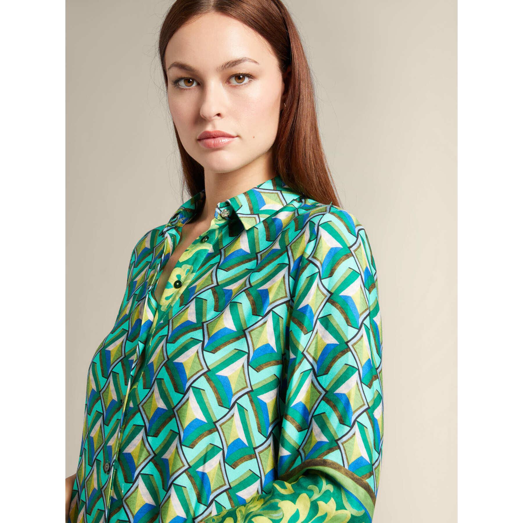 Elena Mirò - Camisa estampada - Verde