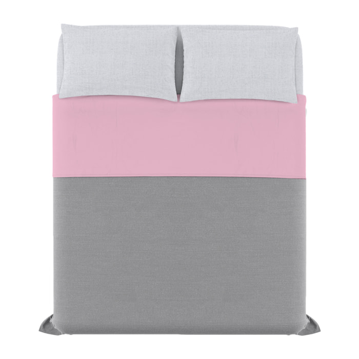 COMPLETO LETTO TRENDY CHIC MADE IN ITALY COTONE- ROSA MATRIMONIALE