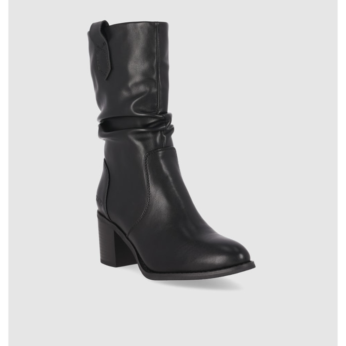 Botines - Negro - Tacón: 7 cm