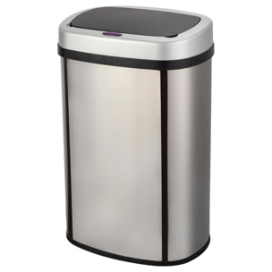 Poubelle automatique inox MAJESTIC SILVERY 58L