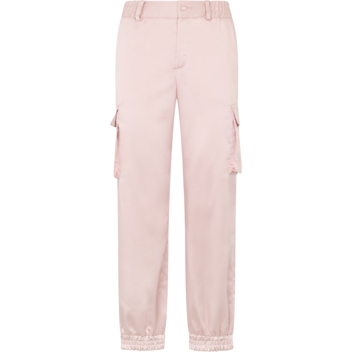 PHILIPP PLEIN Satin Cargo Fit Drawstring Trousers