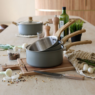 Lot de 3 casseroles en acier inoxydable - tous feux EASYNOX