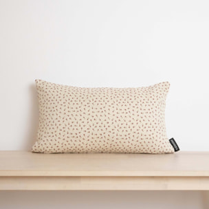 Housse de coussin jacquard 30x50 cm Fleurs pequeñas