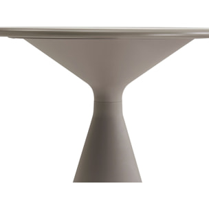 Table haute bistro de jardin ⌀80 cm "Néora" - Taupe