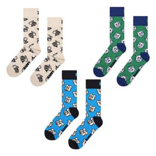 Calcetines 3 pack cat, dog & bee