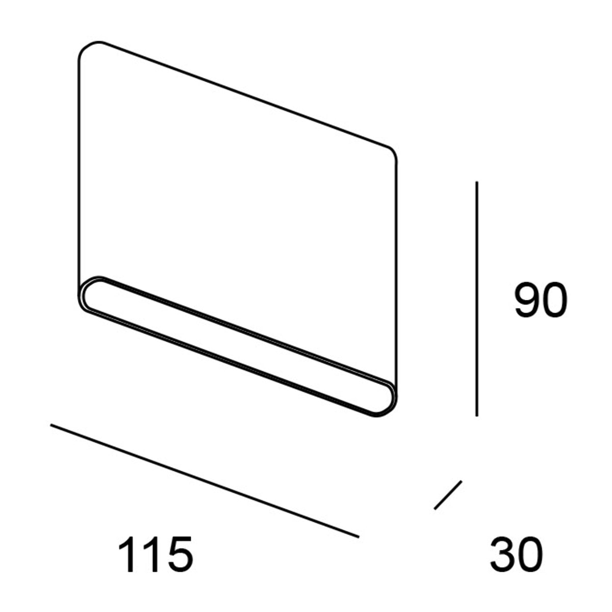 Forlight Aplique Ip54 Slim Led 3,9W 3000K Gris Urbano 268Lm