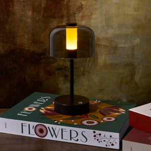Lampe - HOME DECO FACTORY - Tactile - Rechargeable - Marron