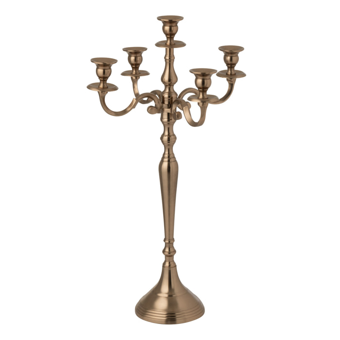 J-Line bougeoir - aluminium - couleur or rosé - small