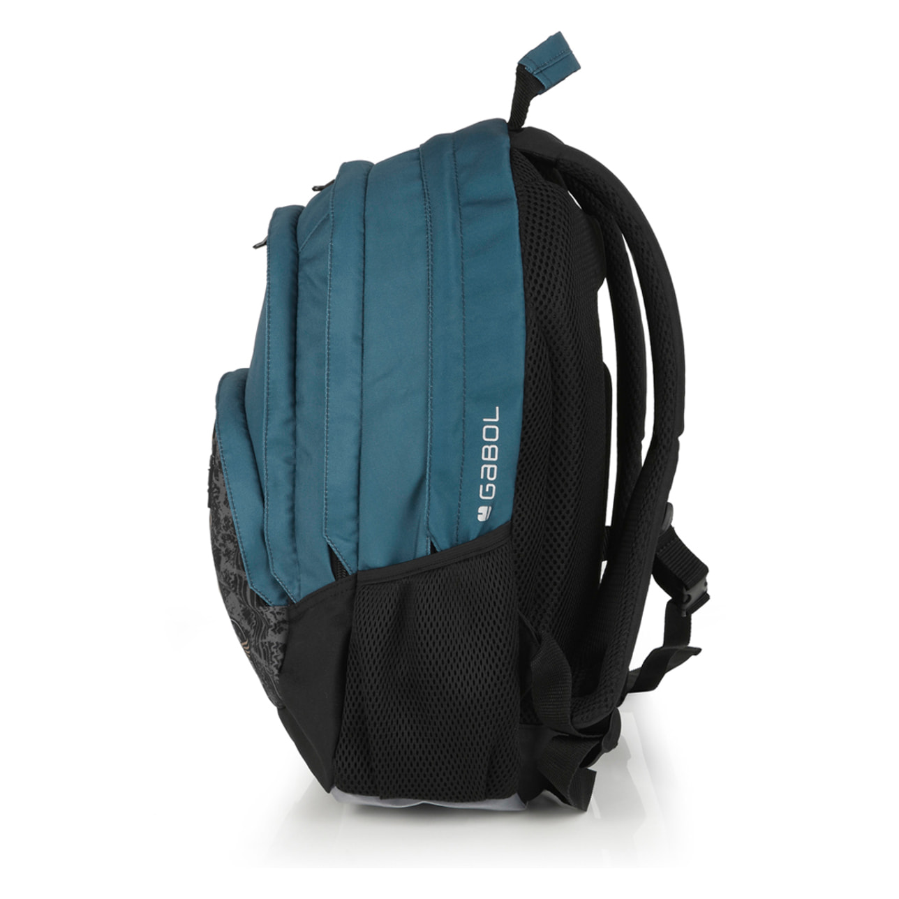 Mochila Gabol ROAD azul y negra e impermeable