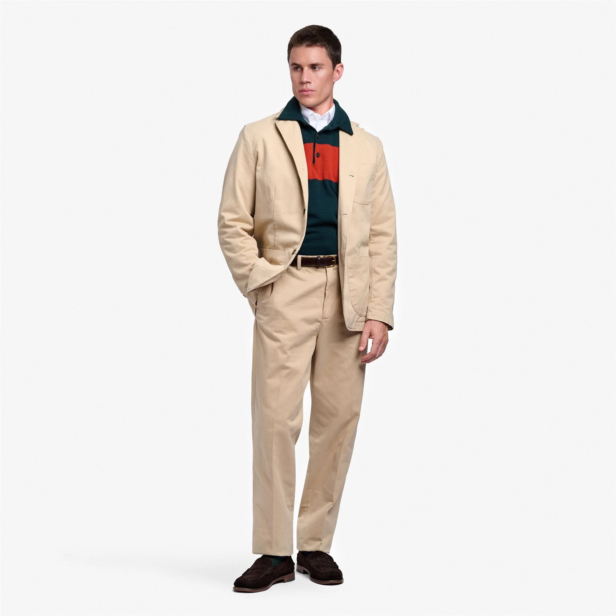 Vestiti Sebago Uomo Donna Beige Nashville Twill