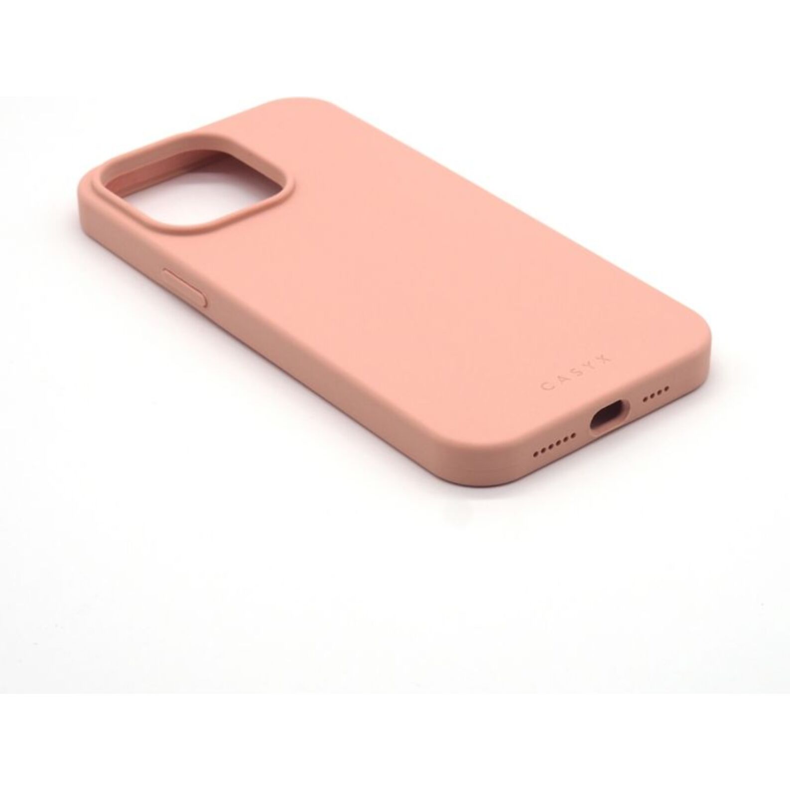 Coque CASYX iPhone 14 Plus silicone Rose MagSafe