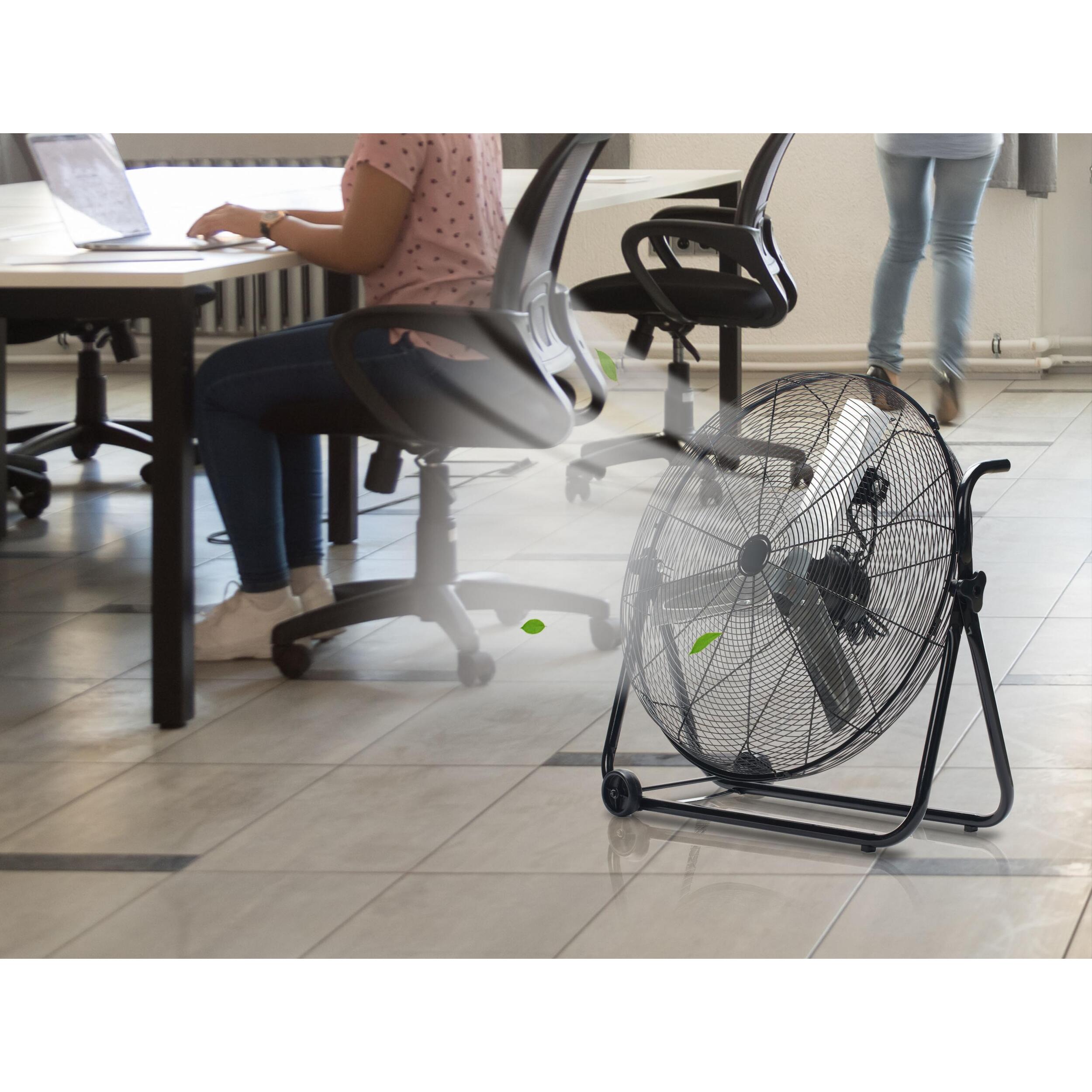 Ventilatore industriale 160 W con 3 velocità e ruote