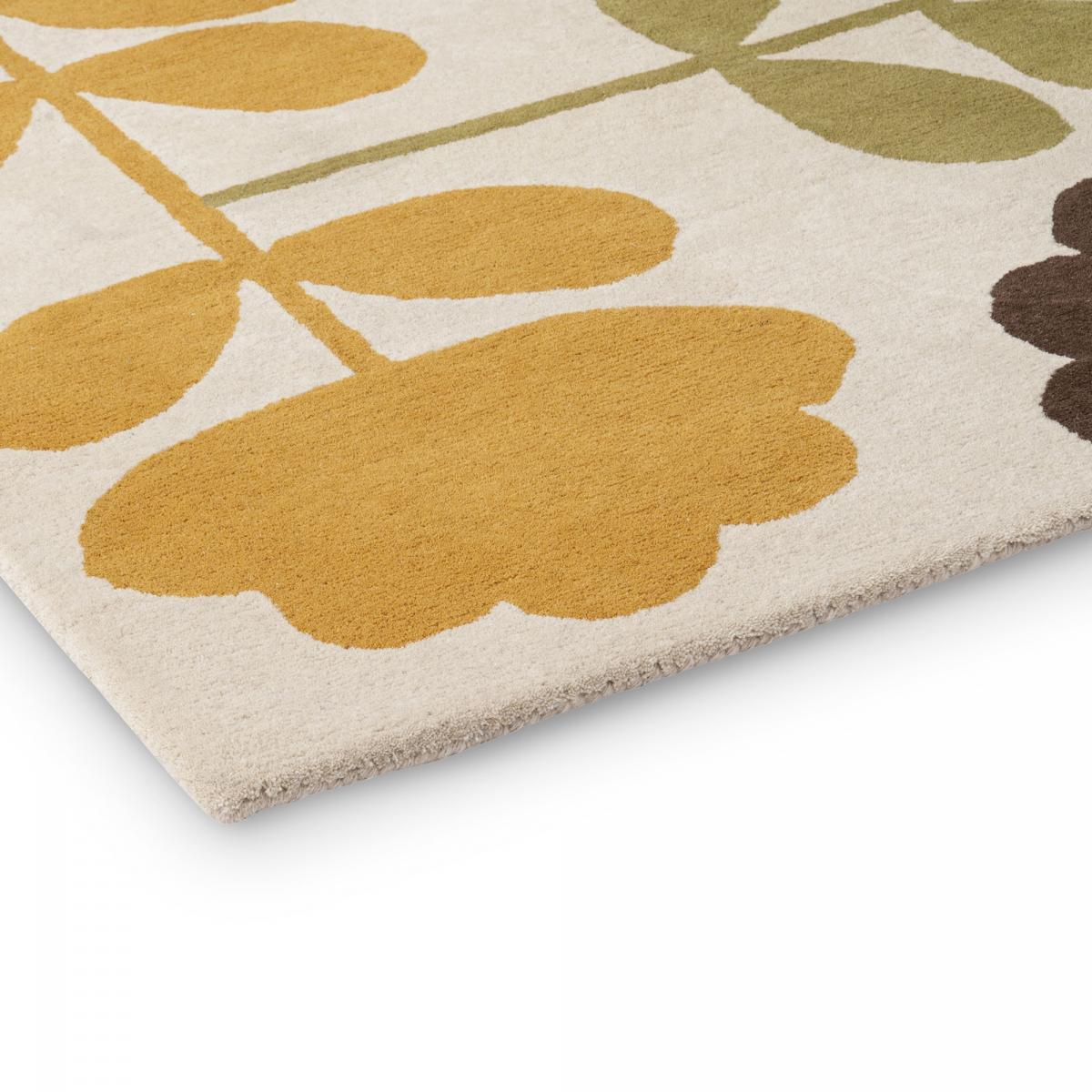 Tapis salon et chambre fait à la main en laine motif seventies