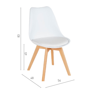 Silla Copenhague Blanco